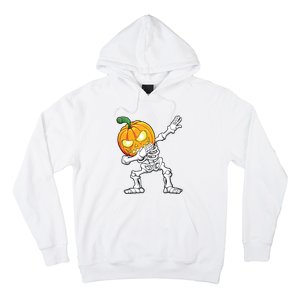 Halloween Boy Dabbing Skeleton Scary Pumpkin Jack O Lantern Hoodie