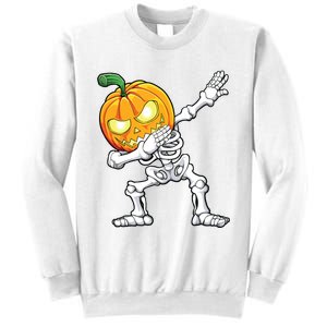 Halloween Boy Dabbing Skeleton Scary Pumpkin Jack O Lantern Sweatshirt