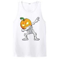 Halloween Boy Dabbing Skeleton Scary Pumpkin Jack O Lantern PosiCharge Competitor Tank