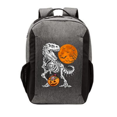 Halloween Boys Dinosaur Skeleton T Rex Scary Pumpkin Moon Gift Vector Backpack