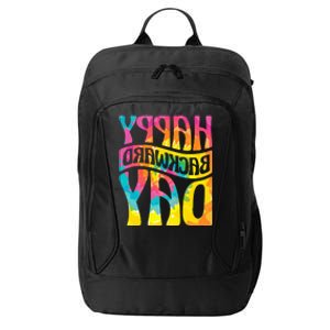 Happy Backward Day and Backward Reversed Day City Backpack