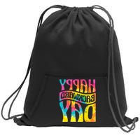 Happy Backward Day and Backward Reversed Day Sweatshirt Cinch Pack Bag