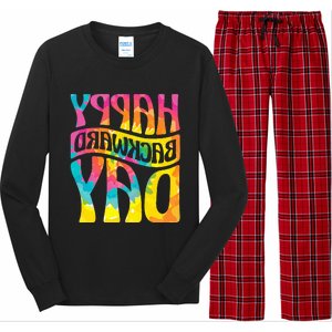 Happy Backward Day and Backward Reversed Day Long Sleeve Pajama Set