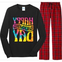 Happy Backward Day and Backward Reversed Day Long Sleeve Pajama Set