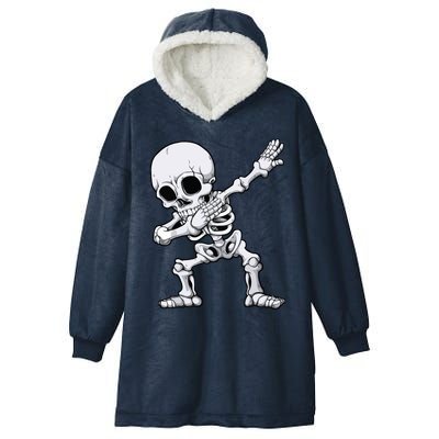 Halloween Boy Dabbing Skeleton Skull Rib Cage Dab Dance Hooded Wearable Blanket