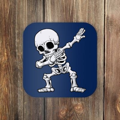 Halloween Boy Dabbing Skeleton Skull Rib Cage Dab Dance Coaster