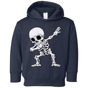 Halloween Boy Dabbing Skeleton Skull Rib Cage Dab Dance Toddler Hoodie