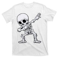 Halloween Boy Dabbing Skeleton Skull Rib Cage Dab Dance T-Shirt