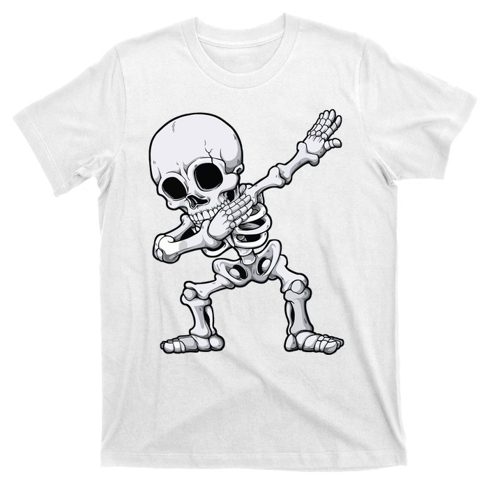 Halloween Boy Dabbing Skeleton Skull Rib Cage Dab Dance T-Shirt