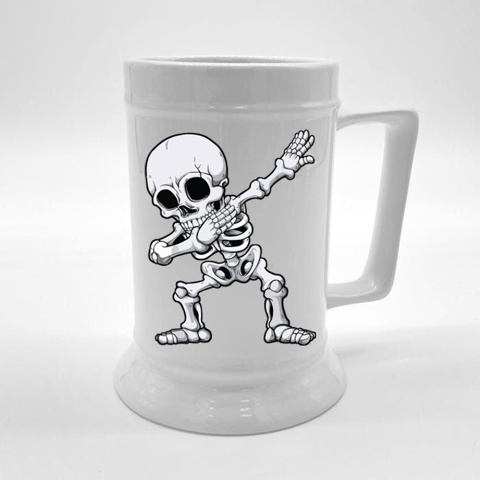 Halloween Boy Dabbing Skeleton Skull Rib Cage Dab Dance Beer Stein