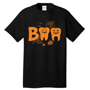 Halloween Boo Dentist Pumpkin Costume Dental Assistant Tall T-Shirt