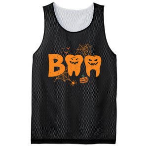 Halloween Boo Dentist Pumpkin Costume Dental Assistant Mesh Reversible Basketball Jersey Tank