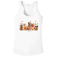 Halloween Boxer Dog Fall Coffee Pumpkin Spice Latte Ladies PosiCharge Competitor Racerback Tank