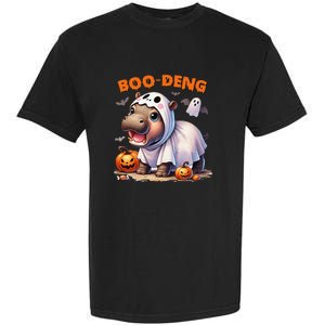 Halloween Boo Deng Moo Deng Hippo Cute Garment-Dyed Heavyweight T-Shirt