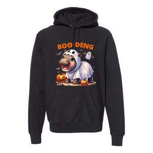 Halloween Boo Deng Moo Deng Hippo Cute Premium Hoodie