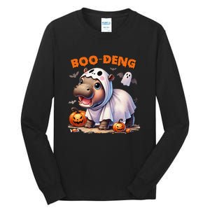 Halloween Boo Deng Moo Deng Hippo Cute Tall Long Sleeve T-Shirt