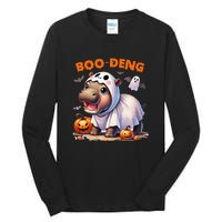 Halloween Boo Deng Moo Deng Hippo Cute Tall Long Sleeve T-Shirt