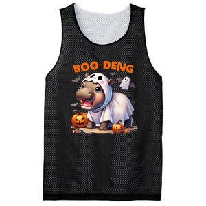 Halloween Boo Deng Moo Deng Hippo Cute Mesh Reversible Basketball Jersey Tank