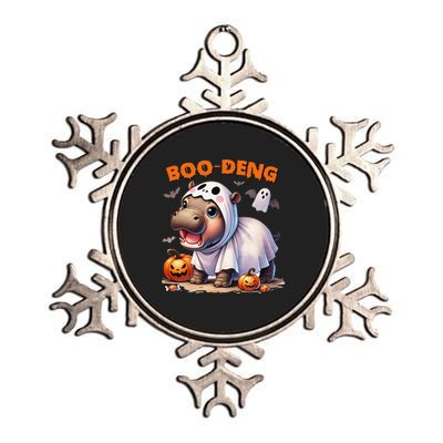 Halloween Boo Deng Moo Deng Hippo Cute Metallic Star Ornament