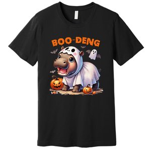 Halloween Boo Deng Moo Deng Hippo Cute Premium T-Shirt