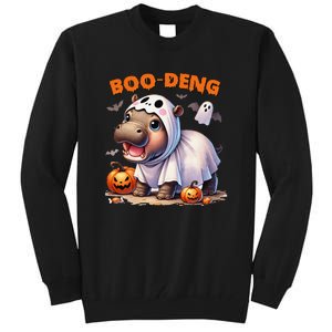 Halloween Boo Deng Moo Deng Hippo Cute Tall Sweatshirt