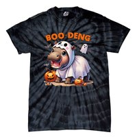 Halloween Boo Deng Moo Deng Hippo Cute Tie-Dye T-Shirt