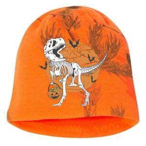 Halloween Boy Dinosaur Skeleton T Rex Scary Pumpkin Moon Kati - Camo Knit Beanie