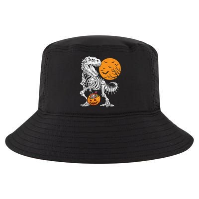 Halloween Boy Dinosaur Skeleton T Rex Scary Pumpkin Moon 5036 Cool Comfort Performance Bucket Hat