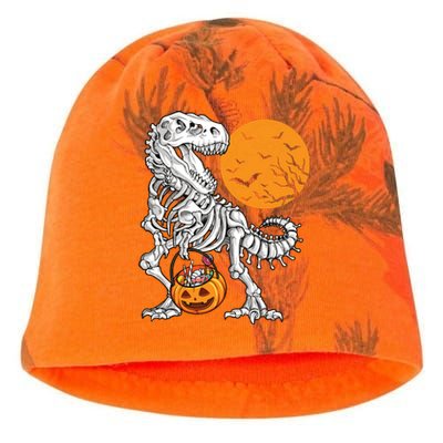 Halloween Boy Dinosaur Skeleton T Rex Scary Pumpkin Moon 5036 Kati - Camo Knit Beanie