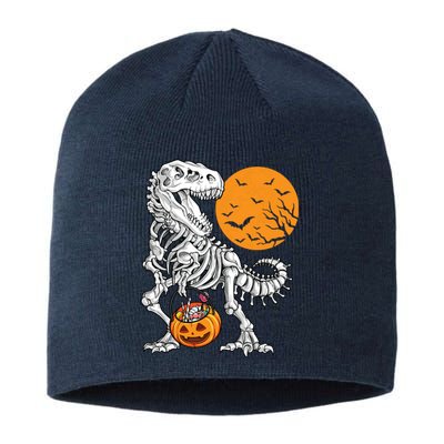 Halloween Boy Dinosaur Skeleton T Rex Scary Pumpkin Moon 5036 Sustainable Beanie