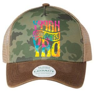 Happy Backward Day and Backward Reversed Day Legacy Tie Dye Trucker Hat