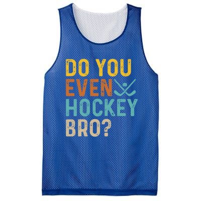 Hockey Bro? Do You Even Lift Bro? Funny Hockey Product Gift Mesh Reversible Basketball Jersey Tank