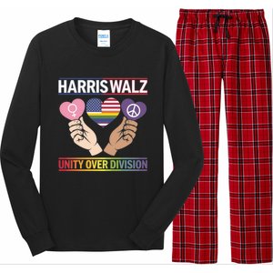 Harriswalz : Bridging Divides Building Unity Funny Gift Long Sleeve Pajama Set