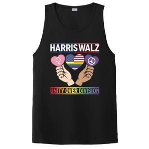 Harriswalz : Bridging Divides Building Unity Funny Gift PosiCharge Competitor Tank