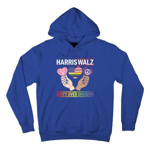 Harriswalz : Bridging Divides Building Unity Funny Gift Hoodie