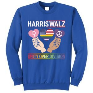 Harriswalz : Bridging Divides Building Unity Funny Gift Sweatshirt