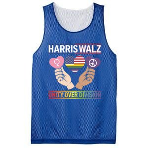 Harriswalz : Bridging Divides Building Unity Funny Gift Mesh Reversible Basketball Jersey Tank