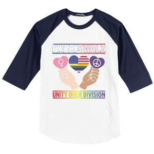 Harriswalz : Bridging Divides Building Unity Funny Gift Baseball Sleeve Shirt