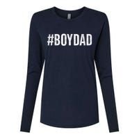 Hashtag Boy Dad Gift For Dad's With Sons Family Gift Womens Cotton Relaxed Long Sleeve T-Shirt