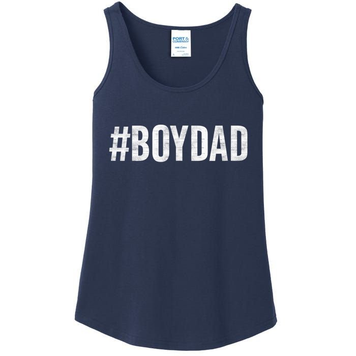 Hashtag Boy Dad Gift For Dad's With Sons Family Gift Ladies Essential Tank