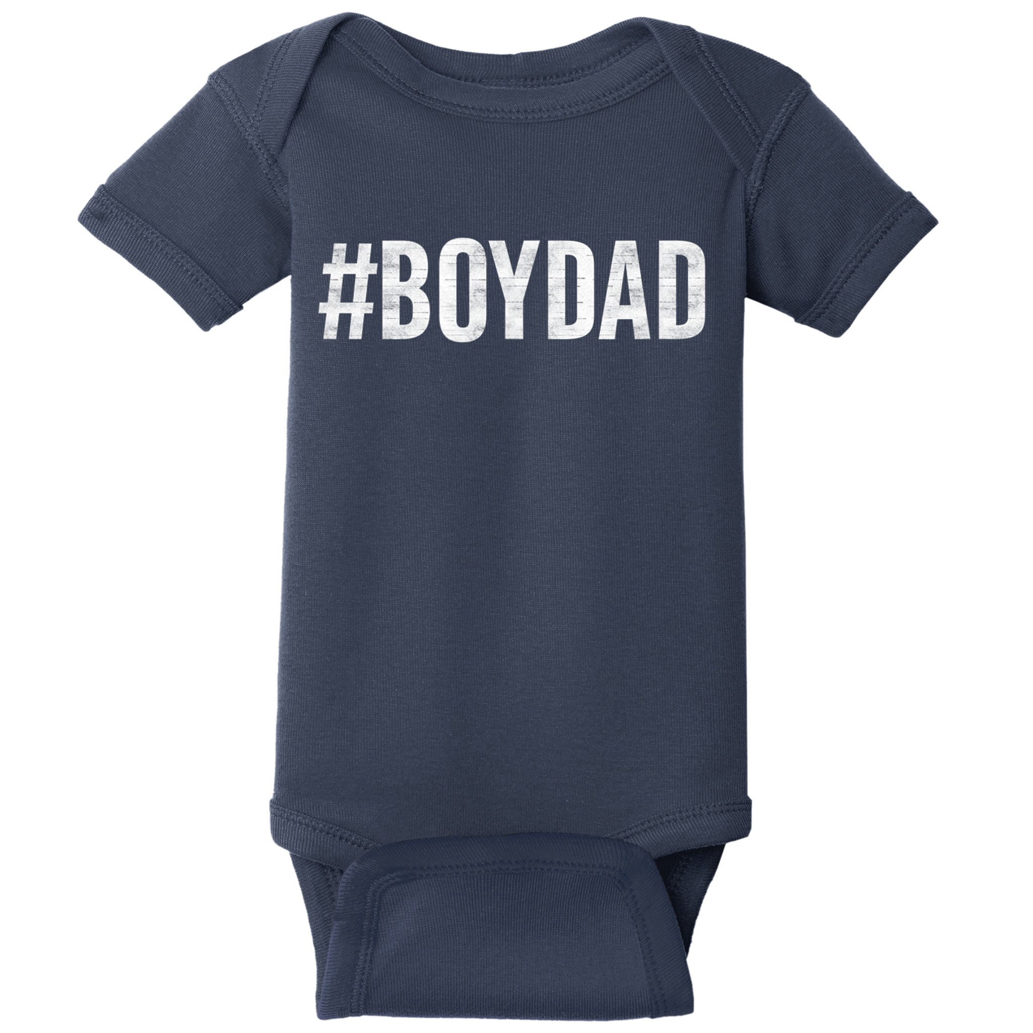Hashtag Boy Dad Gift For Dad's With Sons Family Gift Baby Bodysuit