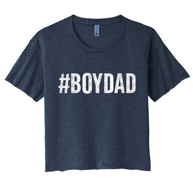 Hashtag Boy Dad Gift For Dad's With Sons Family Gift Crop Top