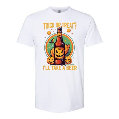 Halloween Beer Drinker Trick Or Treat Spooky Alcoholic Softstyle® CVC T-Shirt