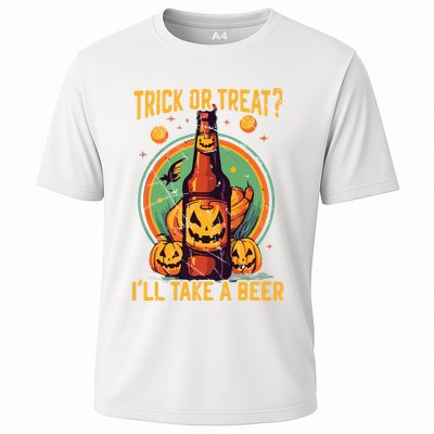 Halloween Beer Drinker Trick Or Treat Spooky Alcoholic Performance Shirt
