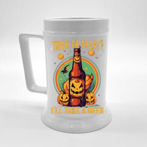 Halloween Beer Drinker Trick Or Treat Spooky Alcoholic Beer Stein