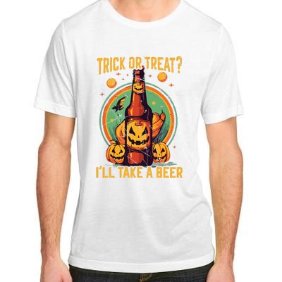 Halloween Beer Drinker Trick Or Treat Spooky Alcoholic Adult ChromaSoft Performance T-Shirt