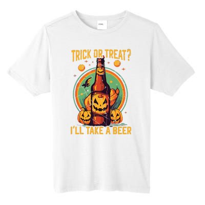 Halloween Beer Drinker Trick Or Treat Spooky Alcoholic Tall Fusion ChromaSoft Performance T-Shirt