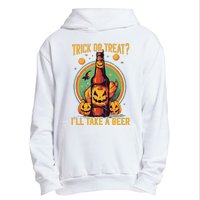 Halloween Beer Drinker Trick Or Treat Spooky Alcoholic Urban Pullover Hoodie