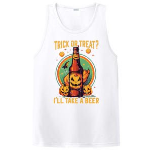 Halloween Beer Drinker Trick Or Treat Spooky Alcoholic PosiCharge Competitor Tank