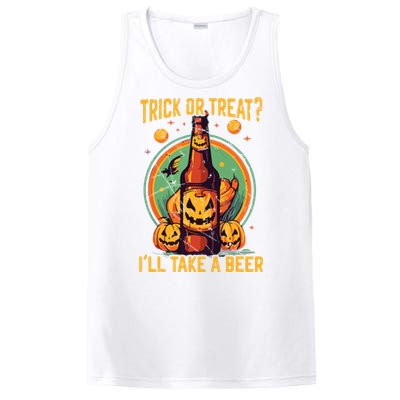 Halloween Beer Drinker Trick Or Treat Spooky Alcoholic PosiCharge Competitor Tank